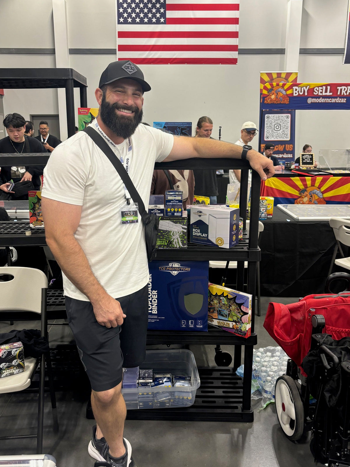 TCG Protectors booth at the Cards & More Show in Phoenix