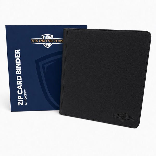 Black Premium 12-pocket Zipper Binder