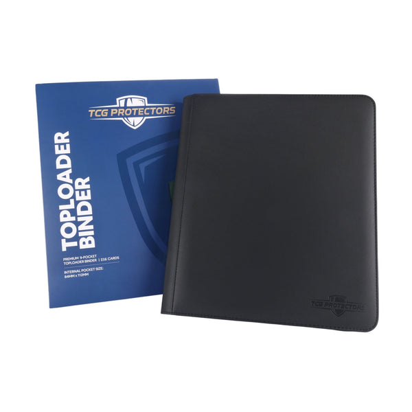 Black Toploader Binder with Packaging