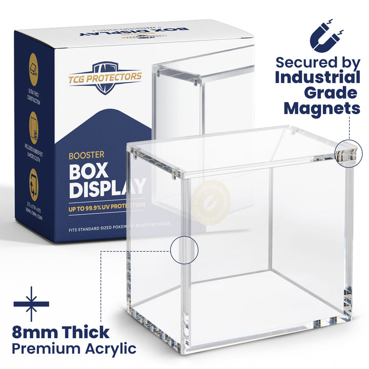 Premium Pokmon Booster Box Acrylic Display Case TCG Protectors Premium Pokmon Booster Box Acrylic Display Case TCG Protectors