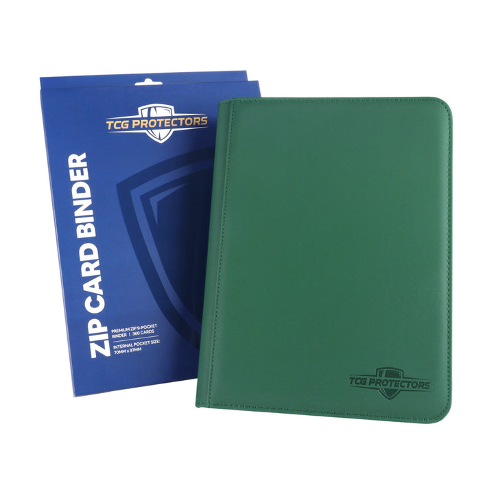 Jungle Green Zip Binder with packaging