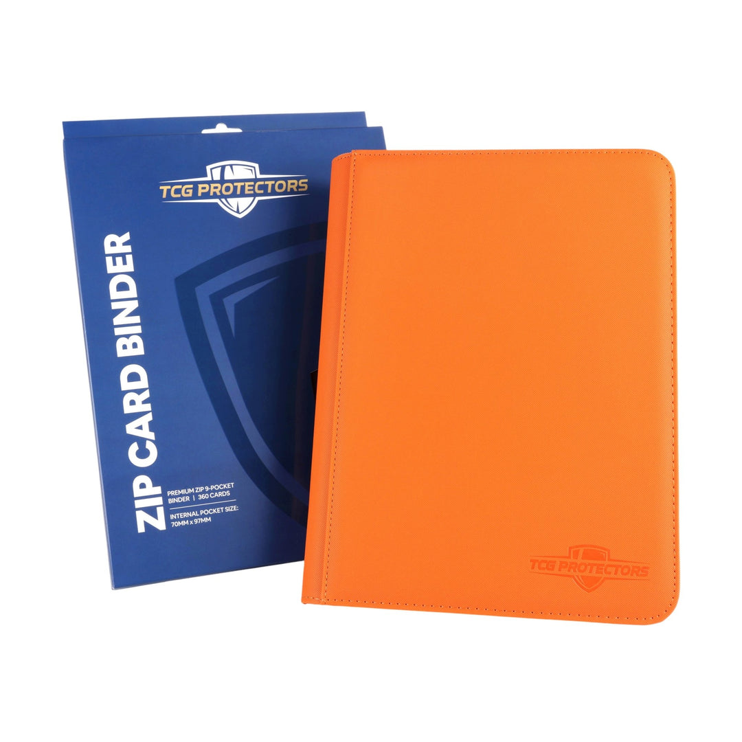 Orange Zip Binder With Packaging