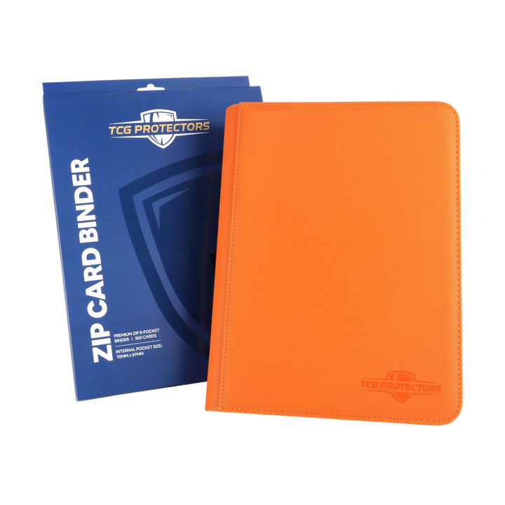 Orange Zip Binder With Packaging