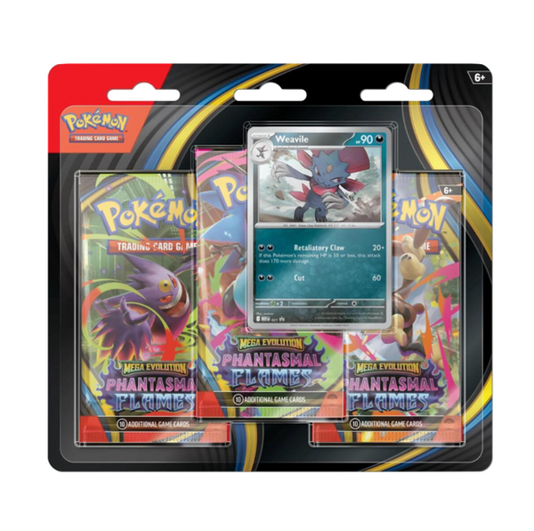 Phantasmal Flames 3 Pack Blister [Weavile]