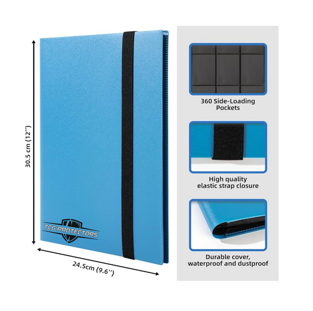 Premium TCG Trading Card Binder - 9 Pocket 360 Cards