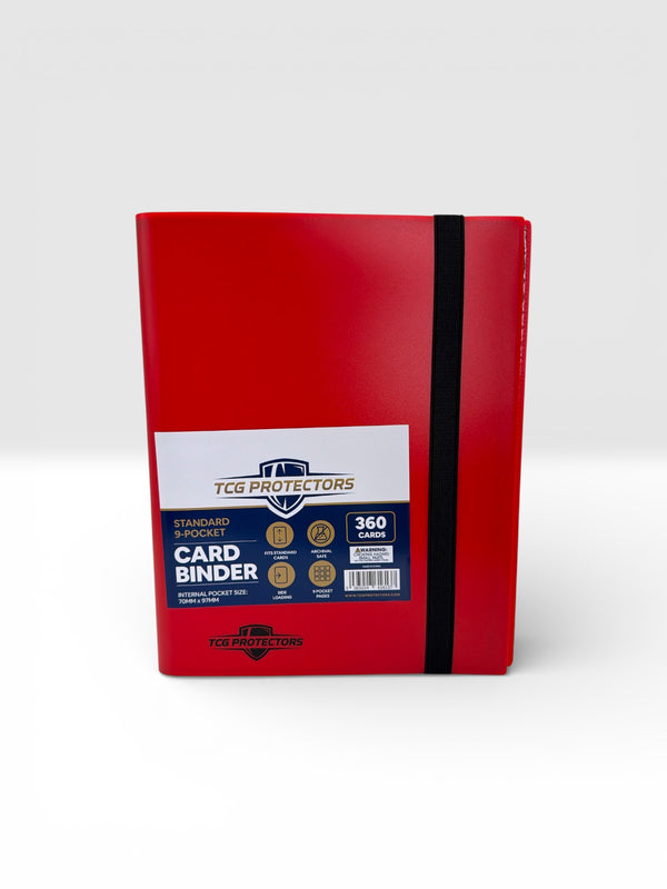 Red Standard Trading Card Binder