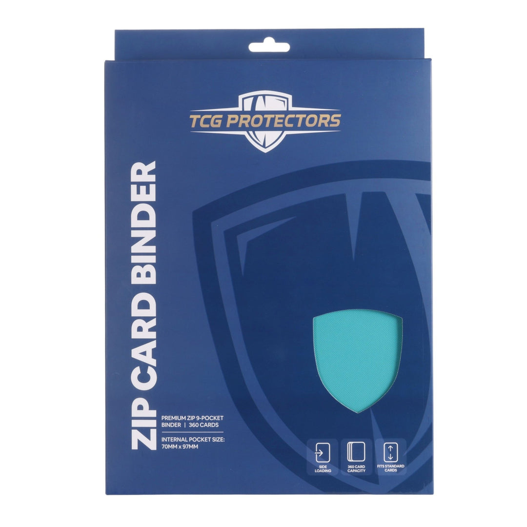 Teal Zip Binder Packaging