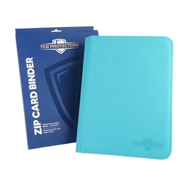 Teal Zip Binder With Packaging