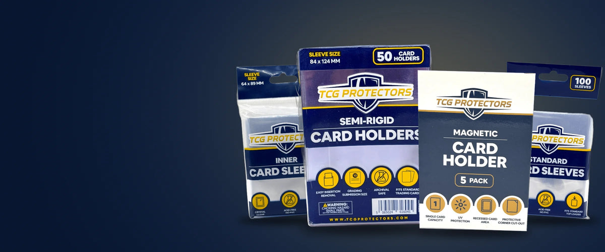TCG Protectors card sleeves, inner sleeves, semi-rigid card holders and magnetic card holders